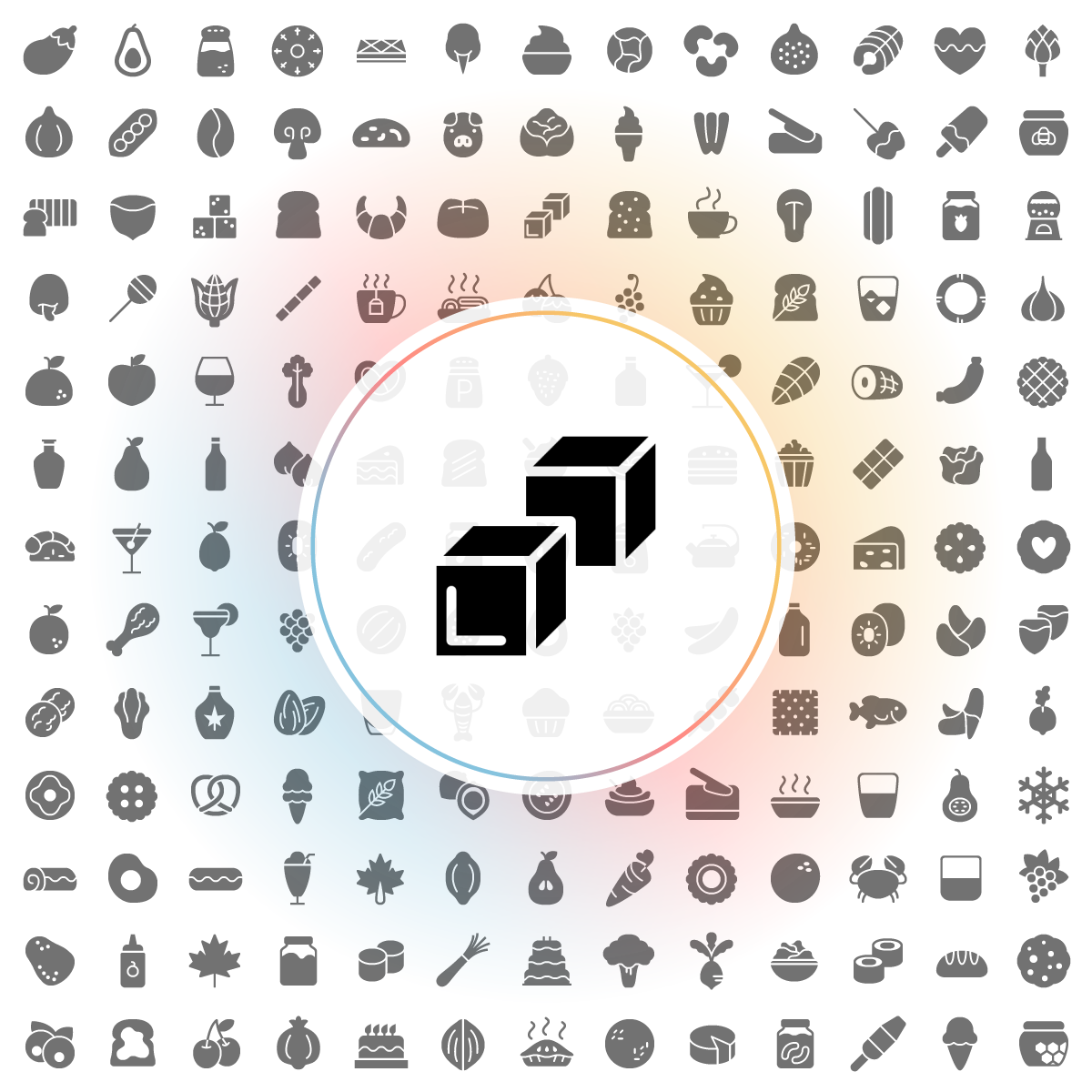 Ice cubes Icon - Iconshock